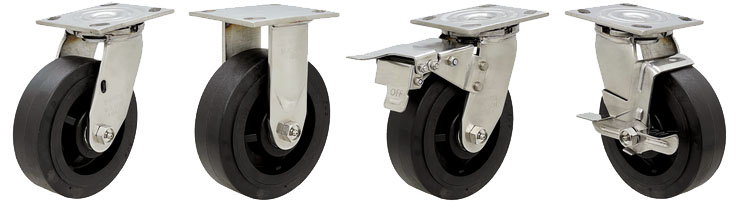 明顺4系列重型304不锈钢耐高温脚轮
