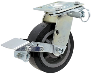 明顺4系列重型改性尼龙万向带胎面刹车带方向锁脚轮